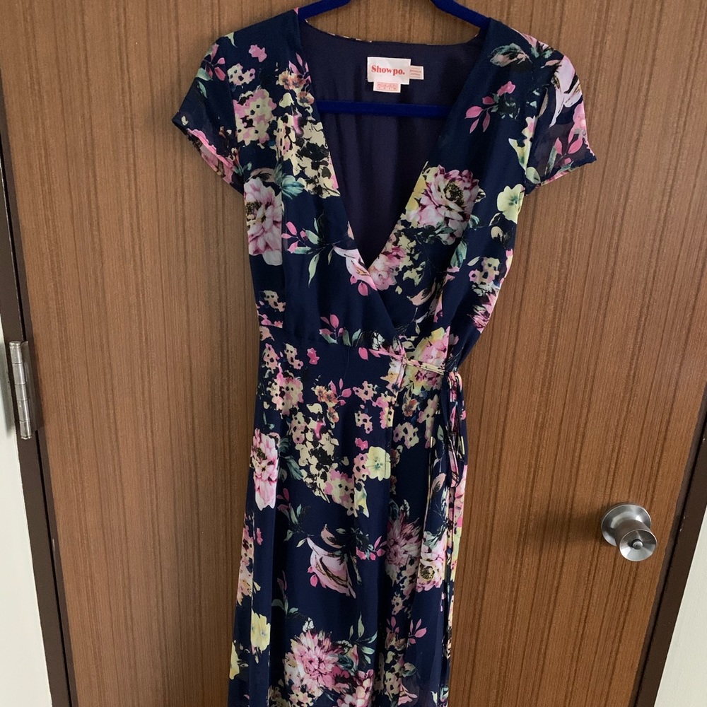 Floor length floral dress